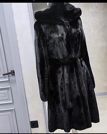 Шуба, Норка, По колено, США, С капюшоном, S, M at lalafo.kg Шуба, Норка, По колено, США, С капюшоном, S, M